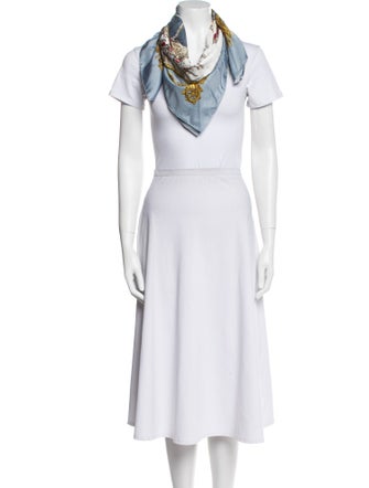 Hermès Marine Et Cavalerie Silk Scarf