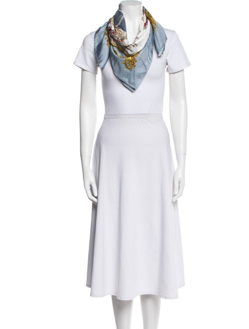 Hermès Marine Et Cavalerie Silk Scarf