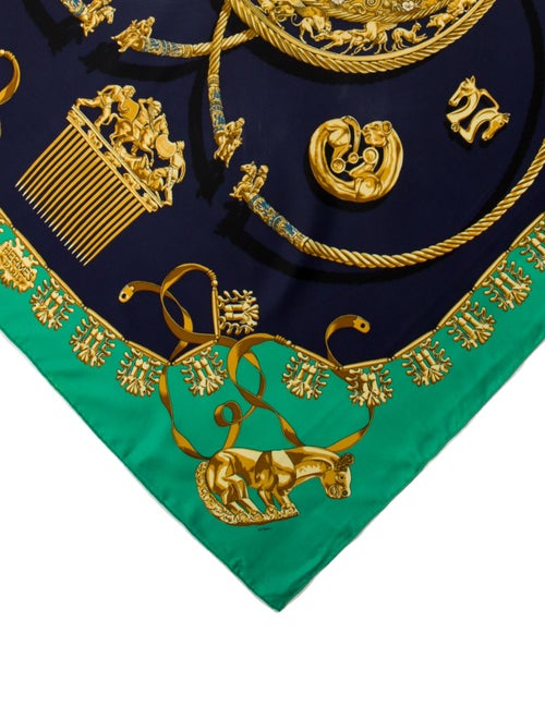Hermès Les Cavaliers d'Or Silk Scarf