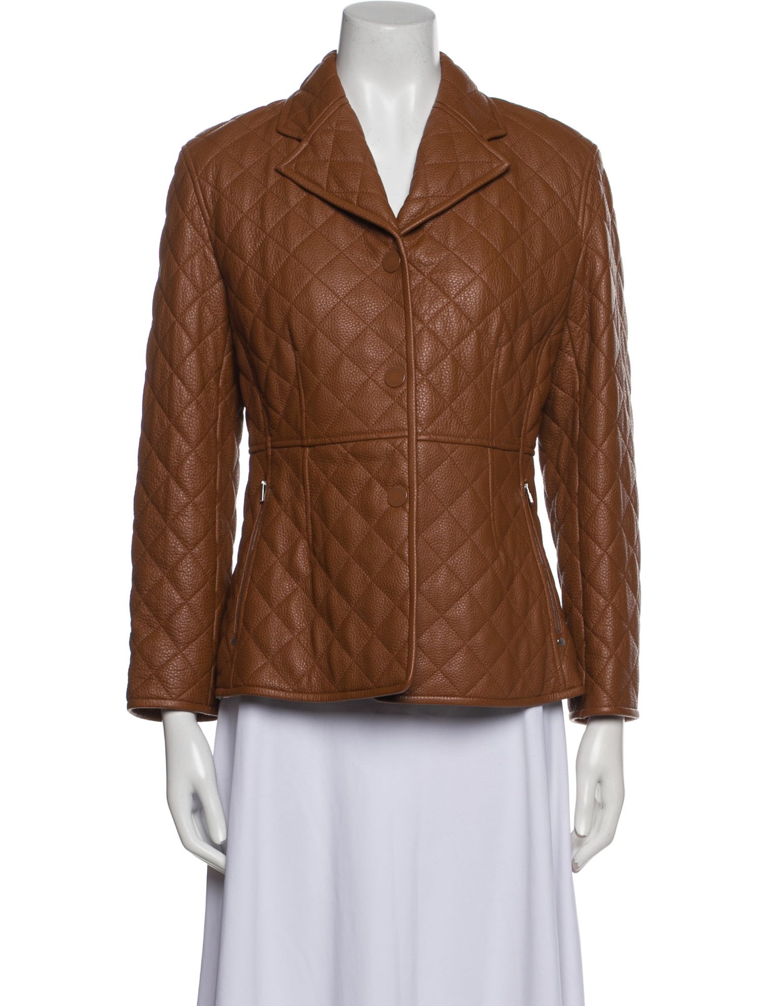 Hermès Leather Fur Jacket