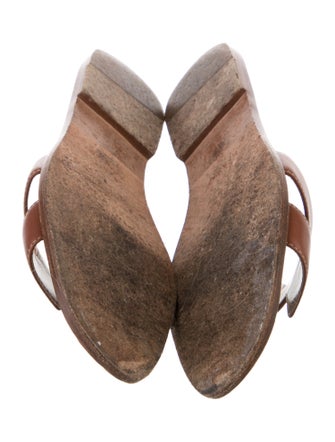 Hermès Oran Leather Slides