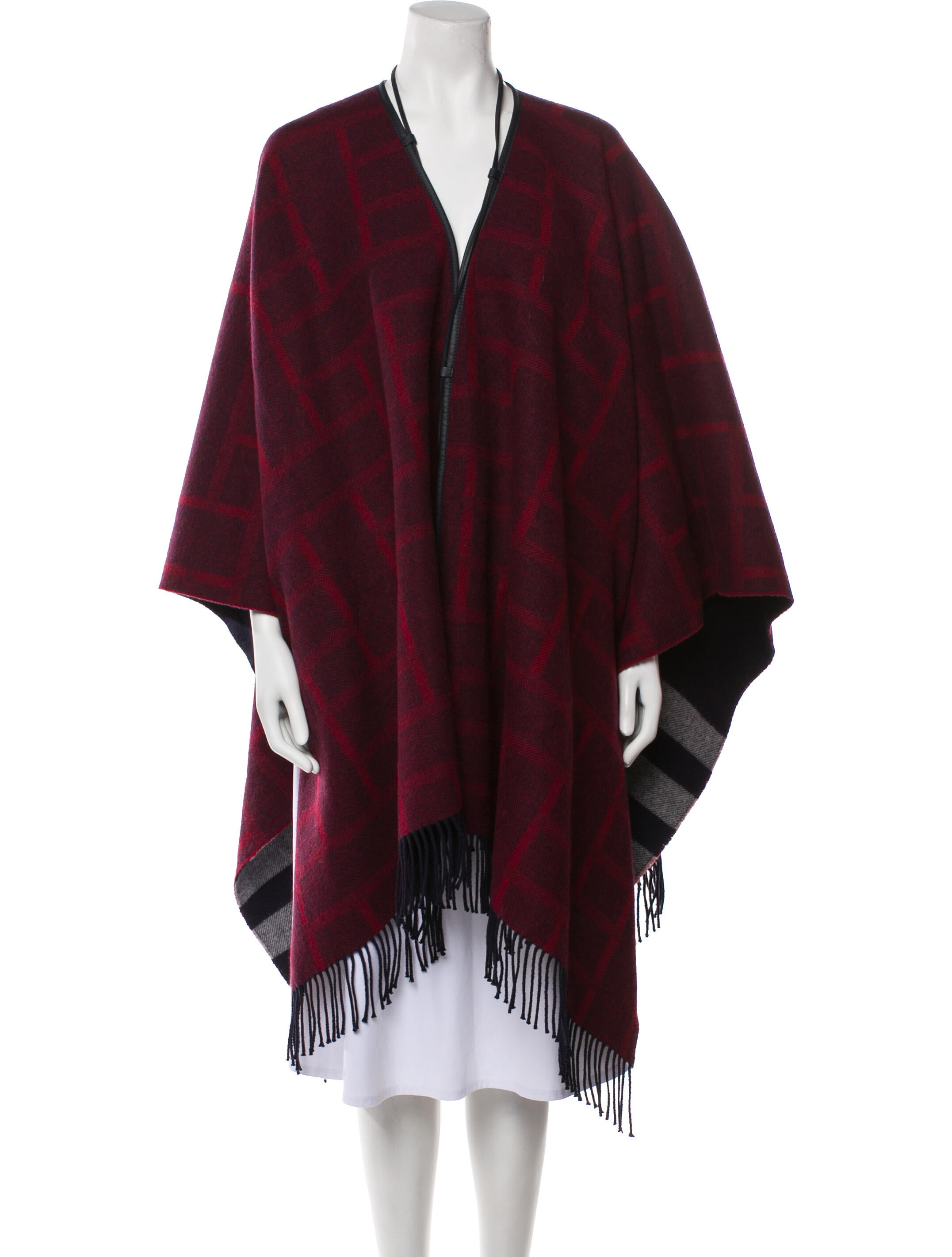 Hermès Wool Plaid Print Sweater