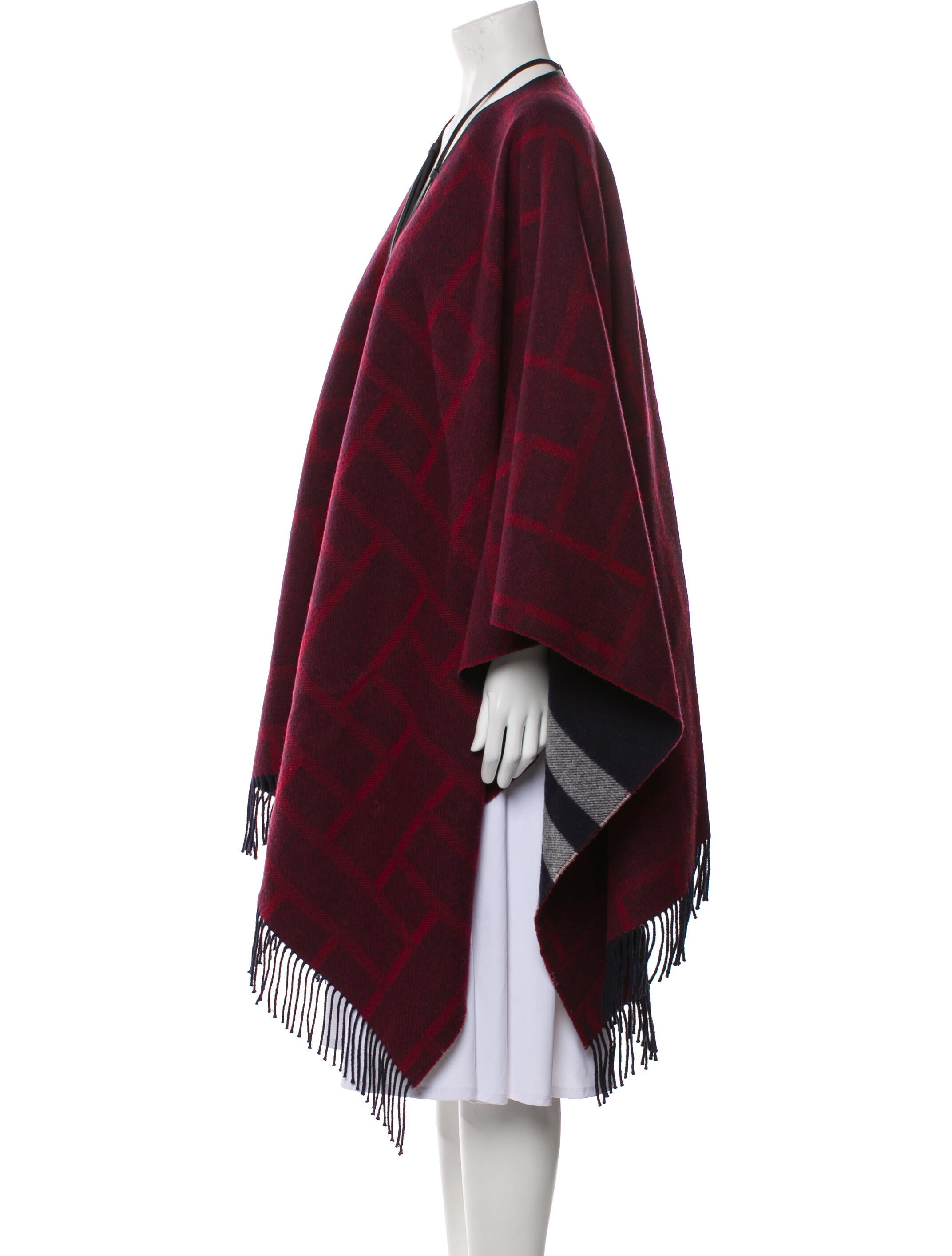 Hermès Wool Plaid Print Sweater