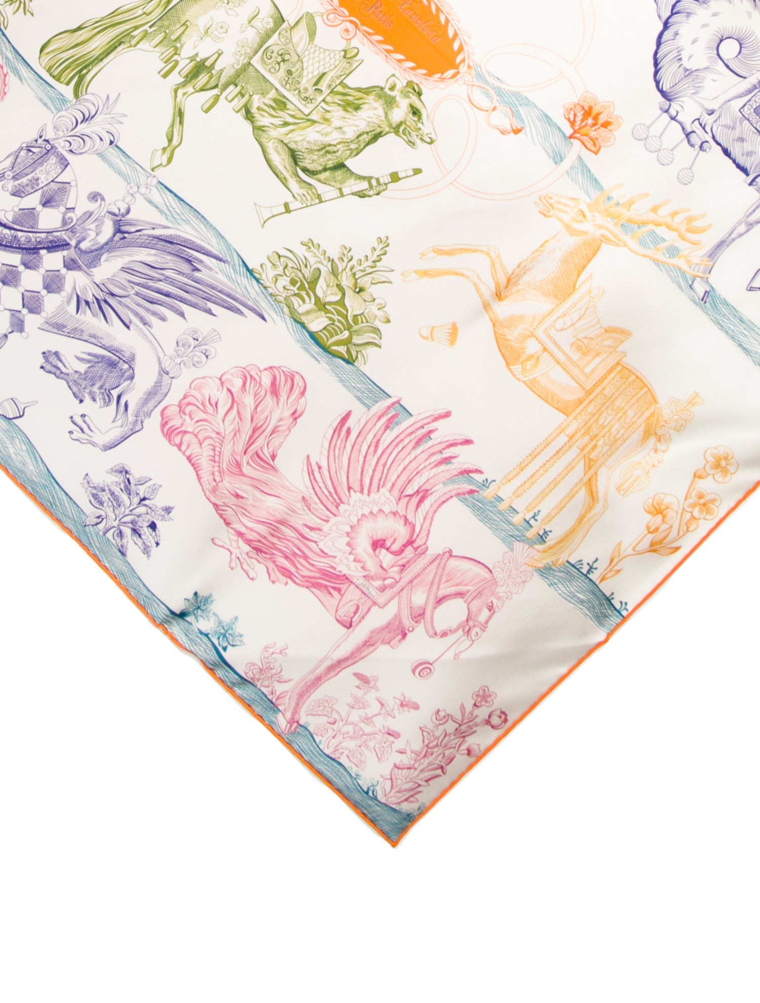 Hermès Della Cavalleria Favolosa Double Face Silk Scarf