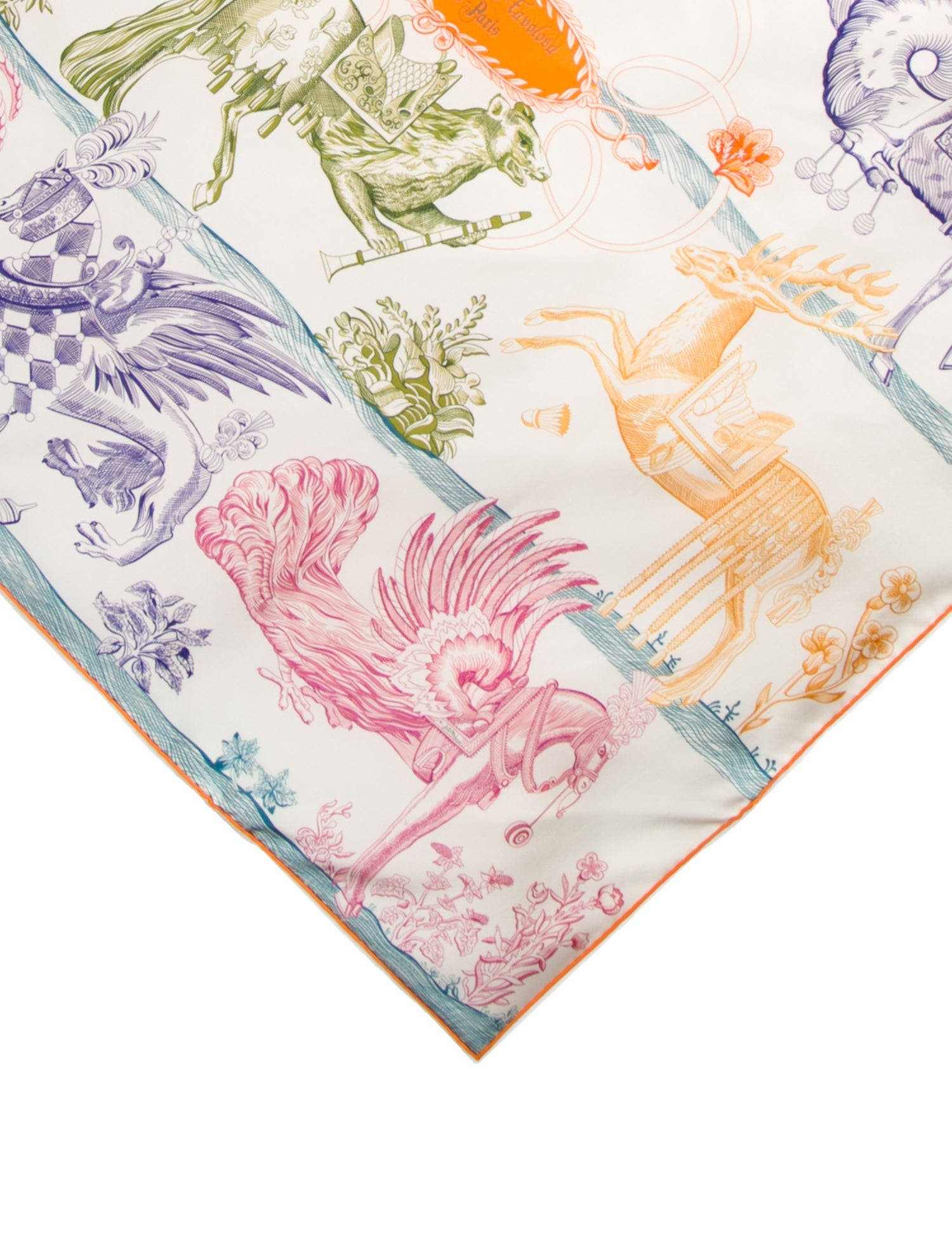 Hermès Della Cavalleria Favolosa Double Face Silk Scarf