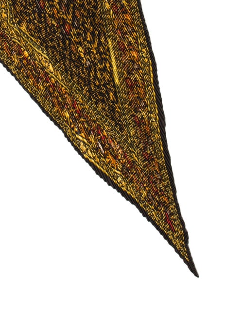 Hermès Chasse En Inde Silk Plissé Scarf