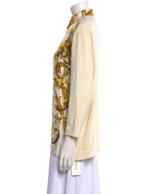 Hermès Printed Mock Neck Sweater