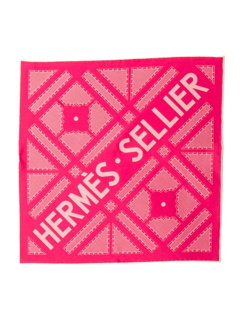 Hermès Hermes Sellier Silk Scarf
