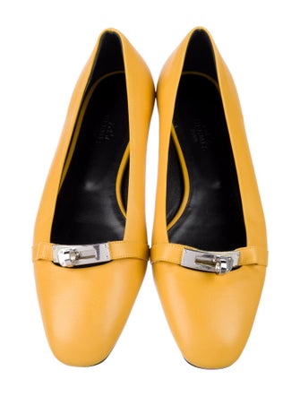 Hermès Bilbao Leather Ballet Flats
