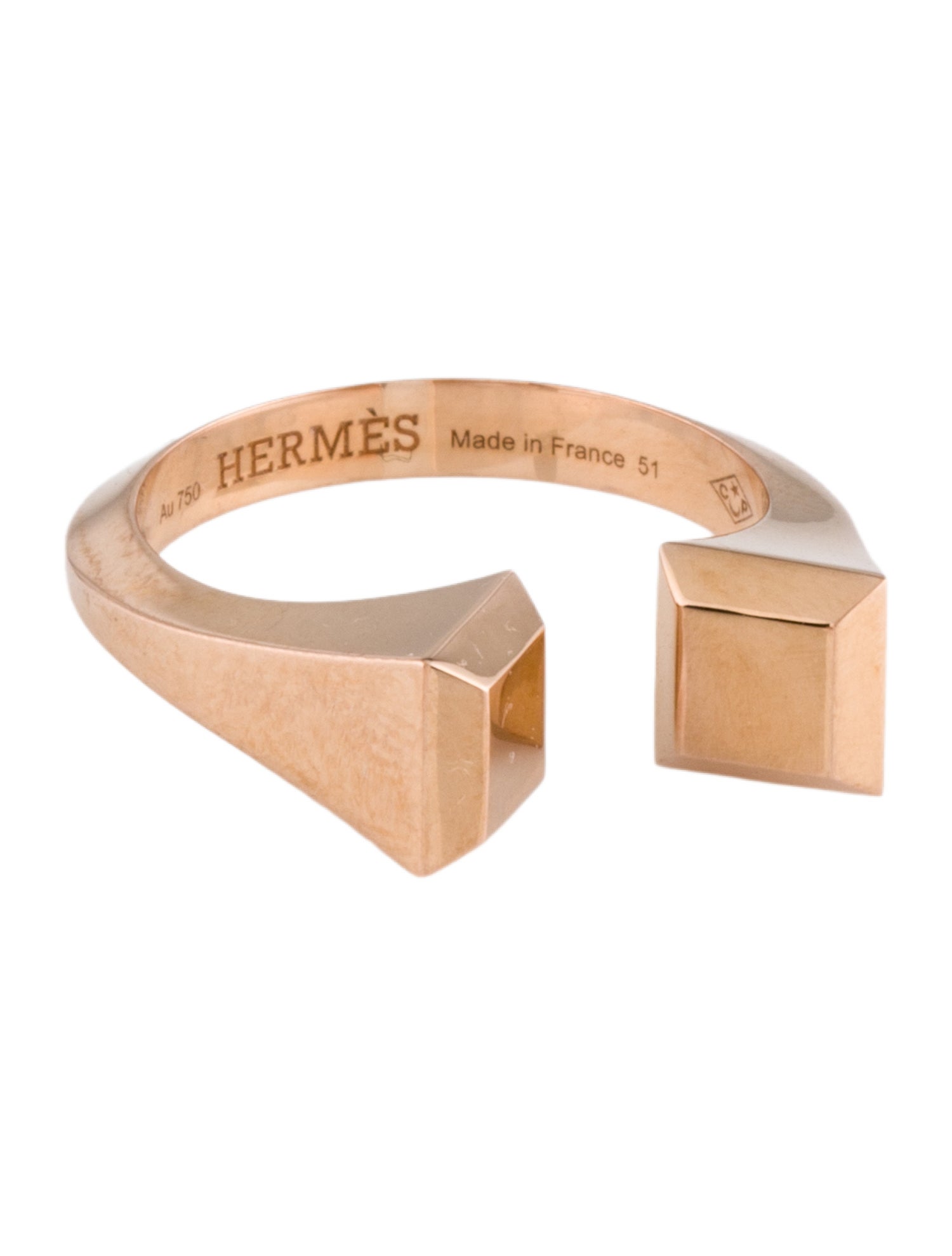 Hermès 18K Small Clou de Forge Ring, Small Model