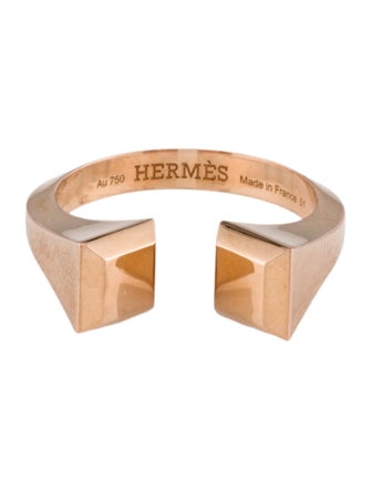 Hermès 18K Small Clou de Forge Ring, Small Model