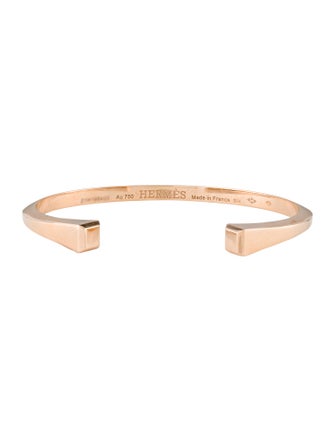 Hermès 18K Clou De Forge Cuff Bracelet