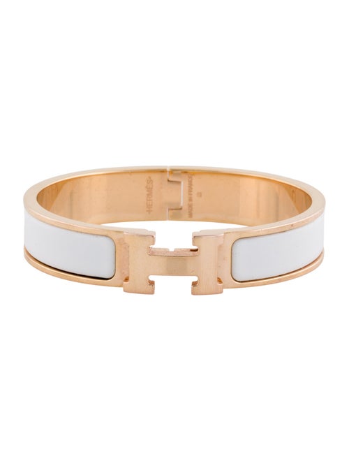 Hermès Enamel Clic H Bangle Bracelet