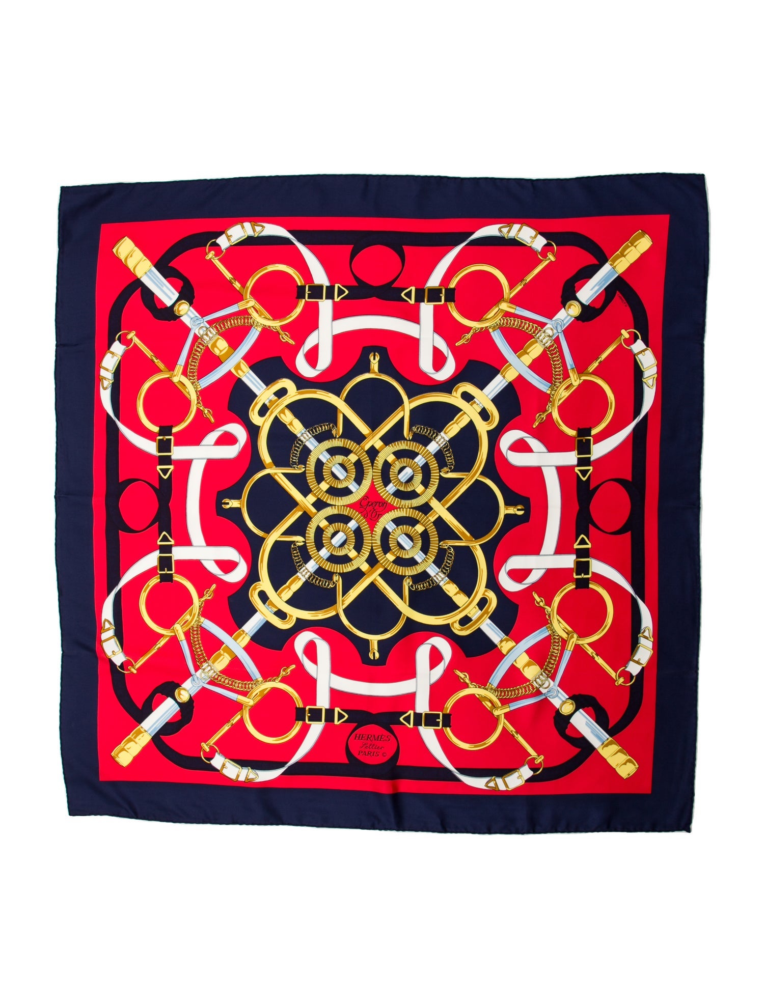 Hermès Eperon D'Or Silk Scarf