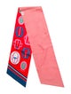 Hermès Bouclerie Moderne Vichy Maxi Silk Twilly Scarf
