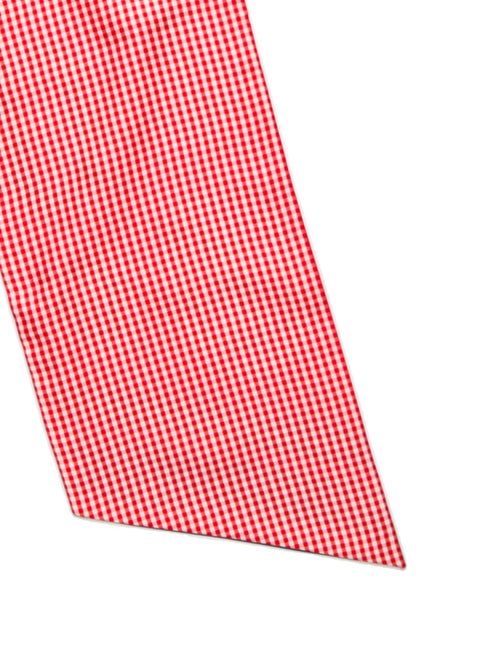 Hermès Bouclerie Moderne Vichy Maxi Silk Twilly Scarf