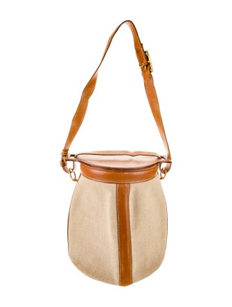 Hermès Toile Farming Basket Bucket Bag