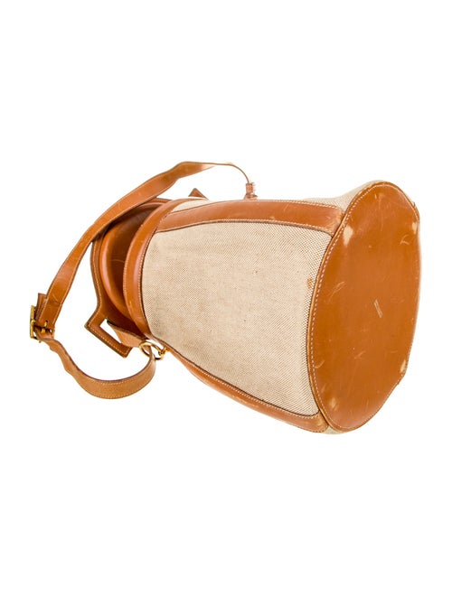 Hermès Toile Farming Basket Bucket Bag