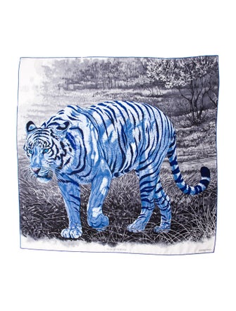 Hermès Tigre Du Bengale Silk Scarf