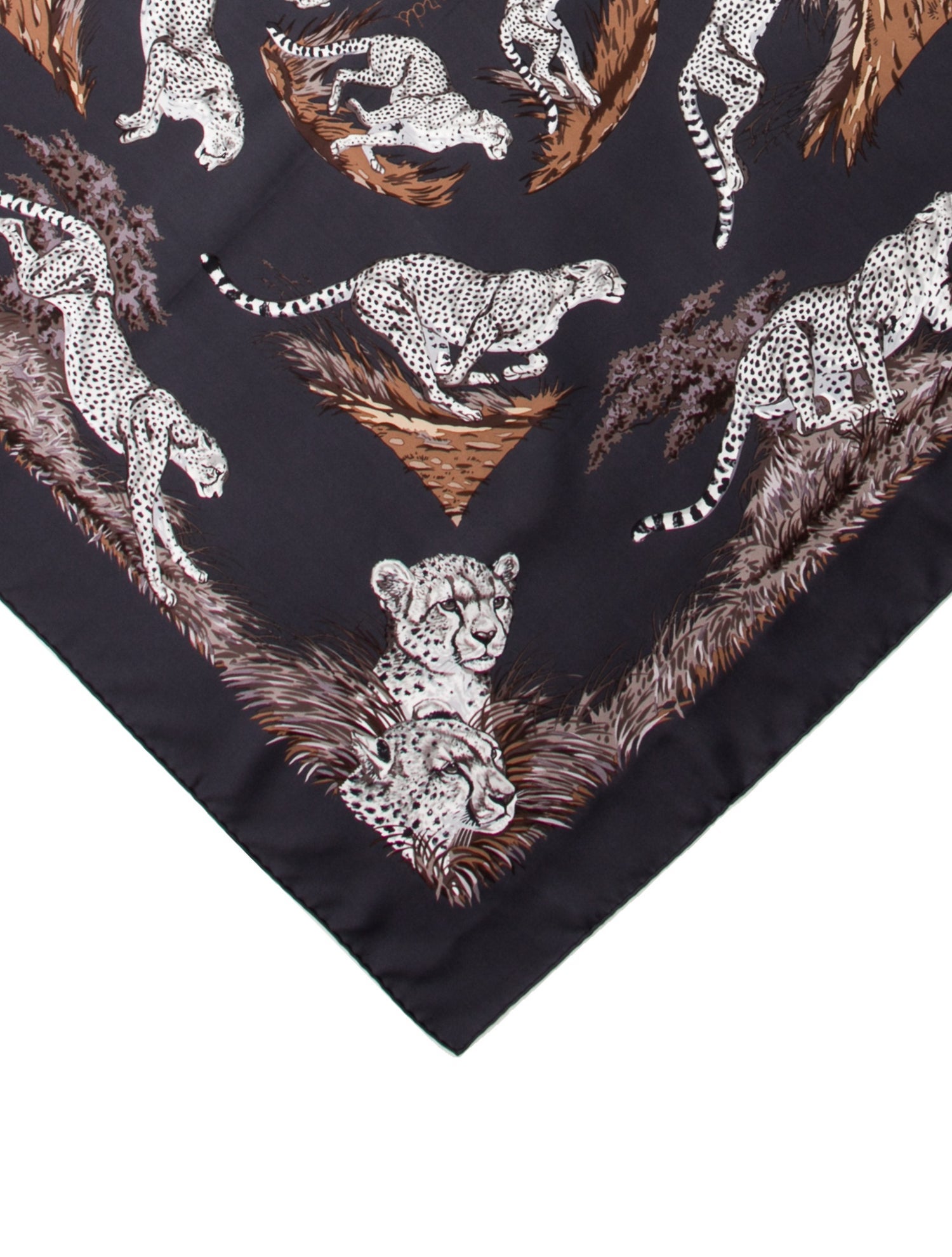 Hermès Guépards Silk Scarf