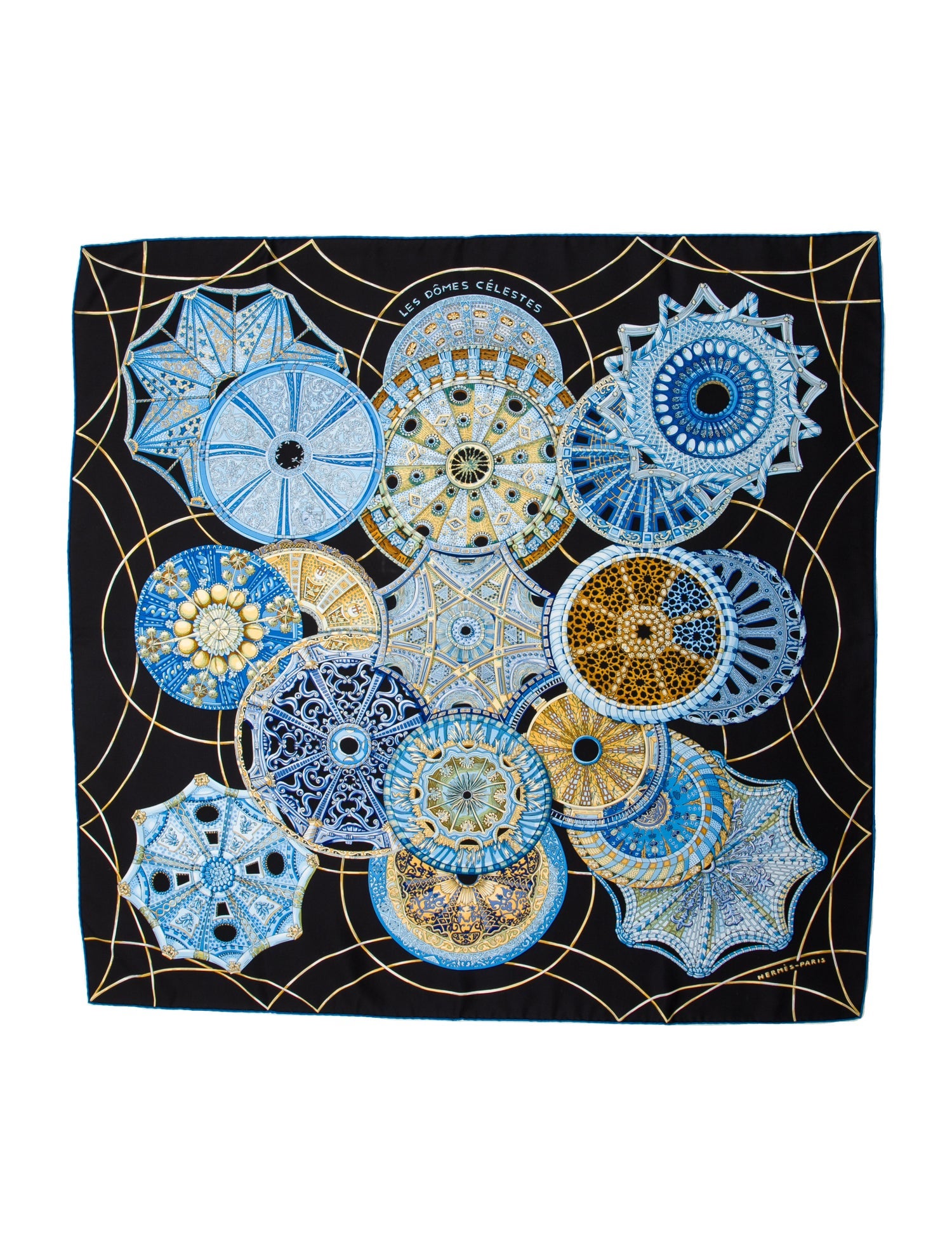 Hermès Les Dômes Célestes Silk Scarf