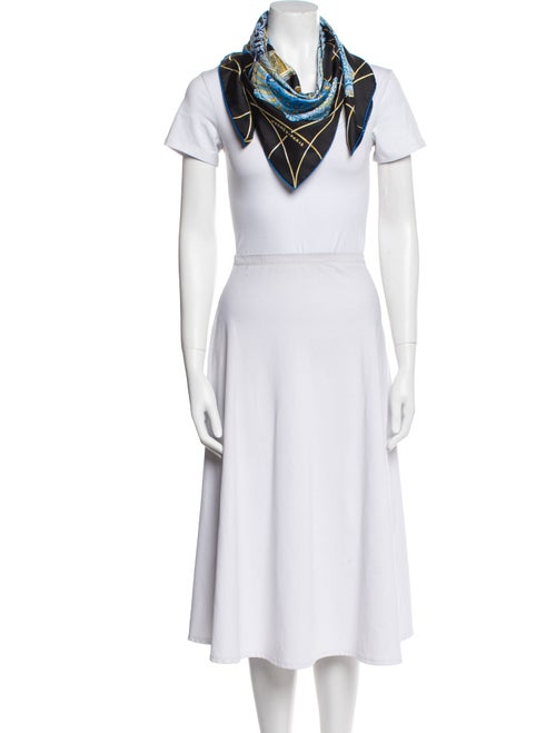 Hermès Les Dômes Célestes Silk Scarf