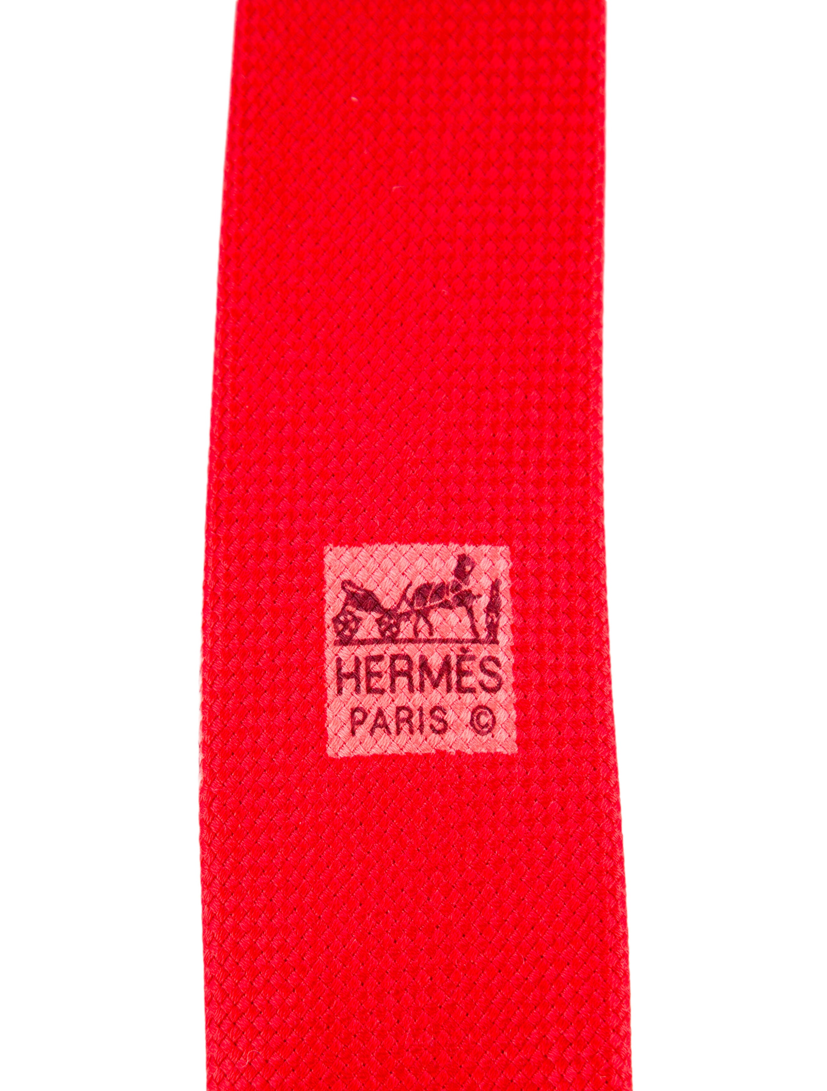 Hermès Solid Silk Tie