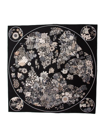 Hermès Planifleurs Silk Scarf