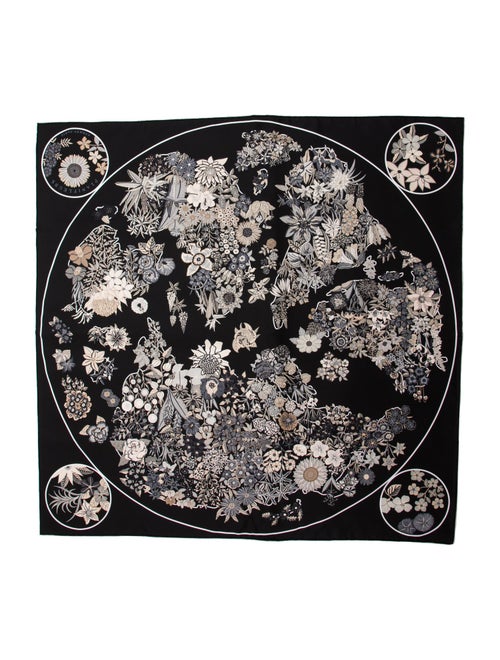 Hermès Planifleurs Silk Scarf