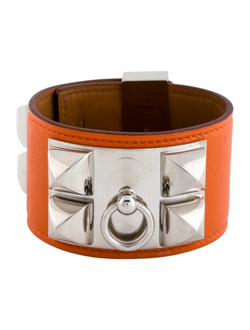 Hermès Leather Collier de Chien Wrap Bracelet