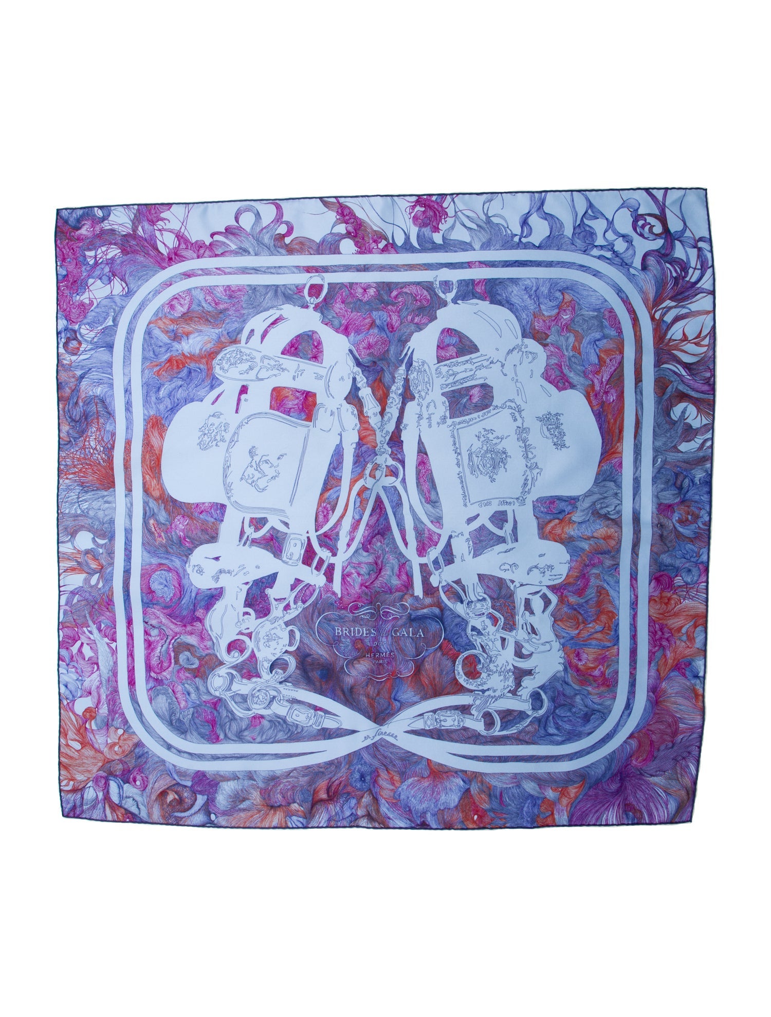 Hermès Brides de Gala en Finesse Silk Scarf