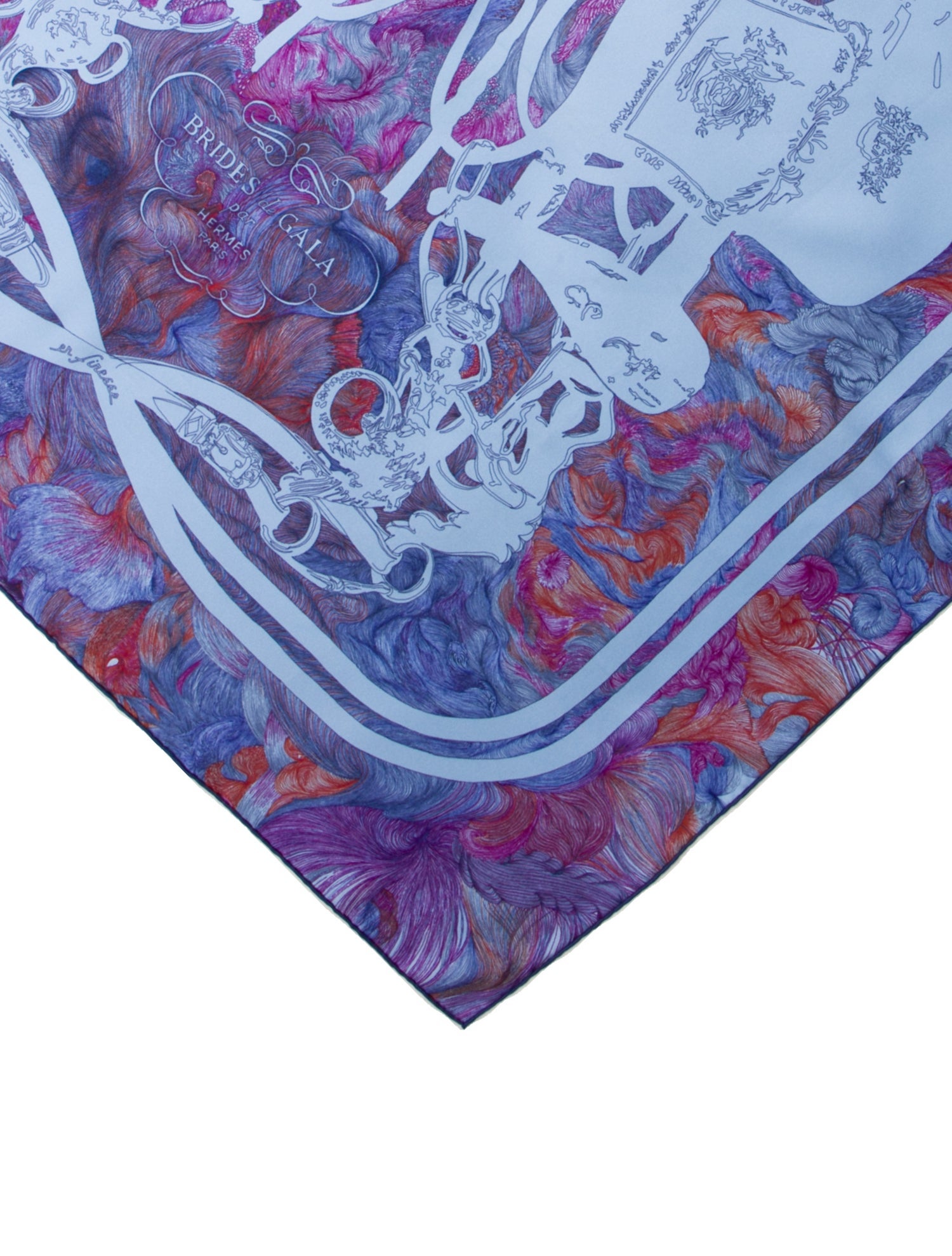 Hermès Brides de Gala en Finesse Silk Scarf