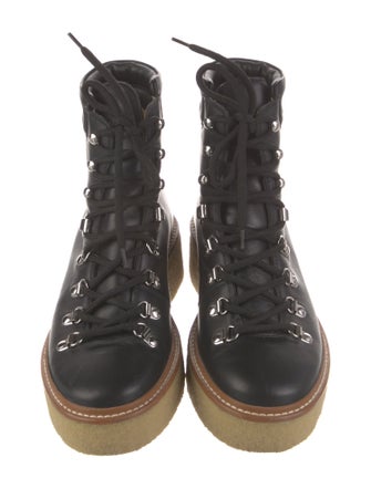 Hermès Discovery Leather Combat Boots
