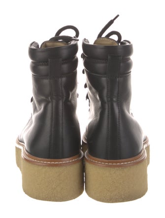 Hermès Discovery Leather Combat Boots
