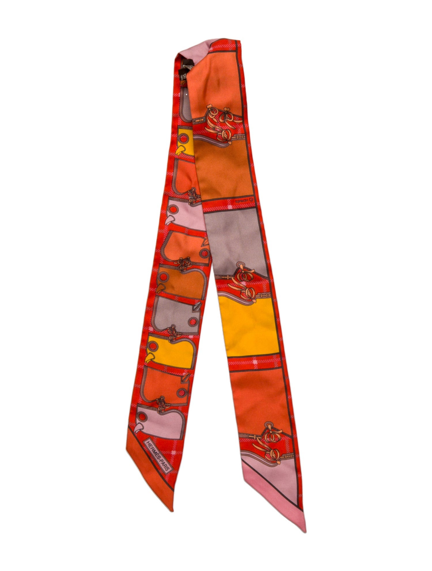 Hermès Camails Silk Twilly Scarf