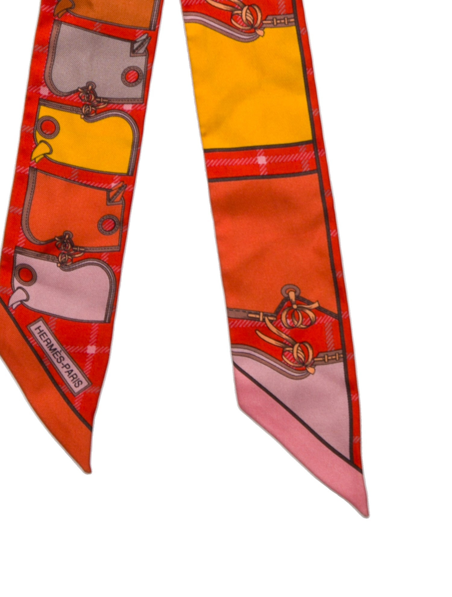 Hermès Camails Silk Twilly Scarf