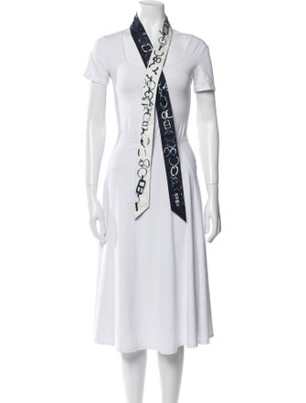 Hermès Do Re Boucles Silk Twilly Scarf