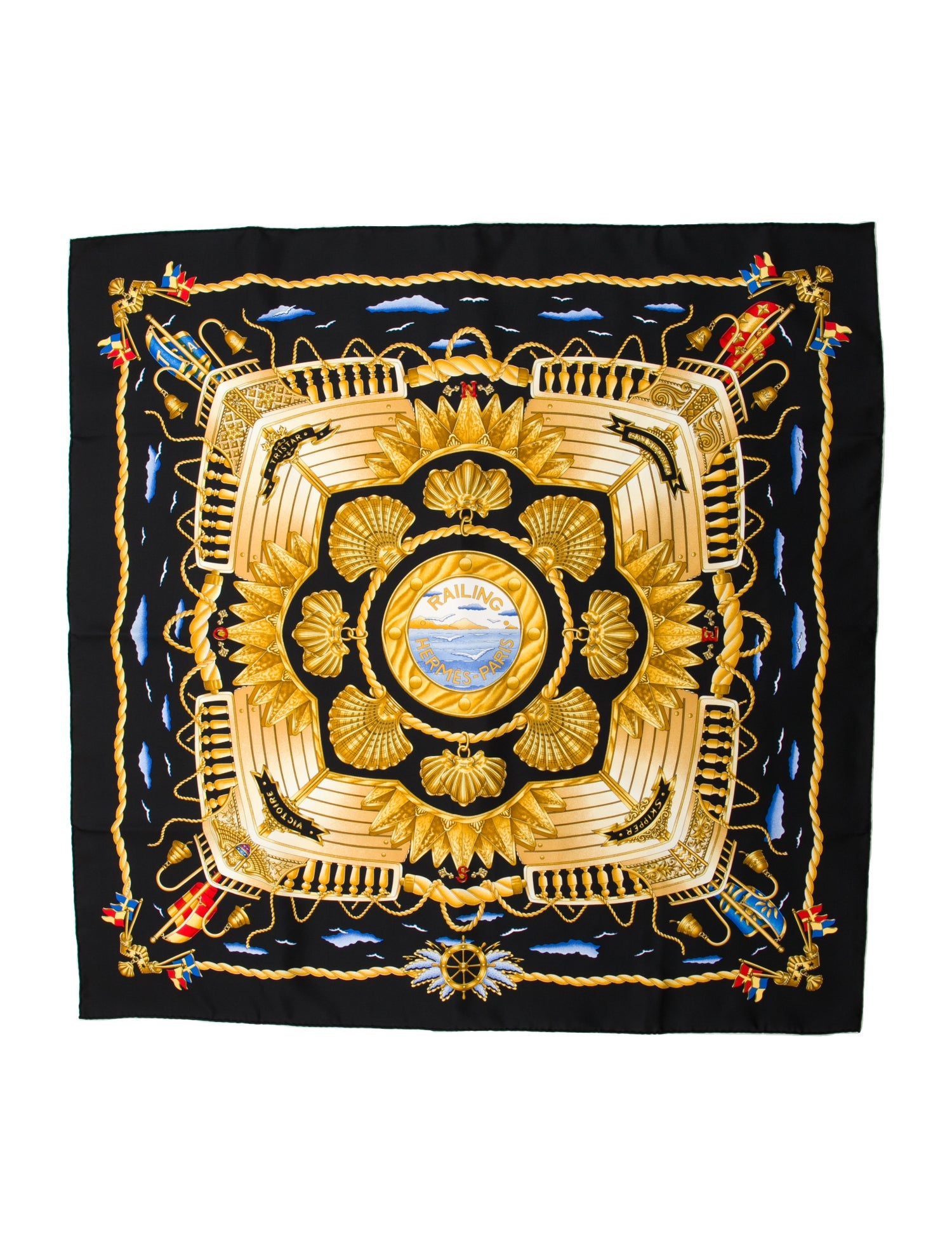 Hermès Railing Silk Scarf