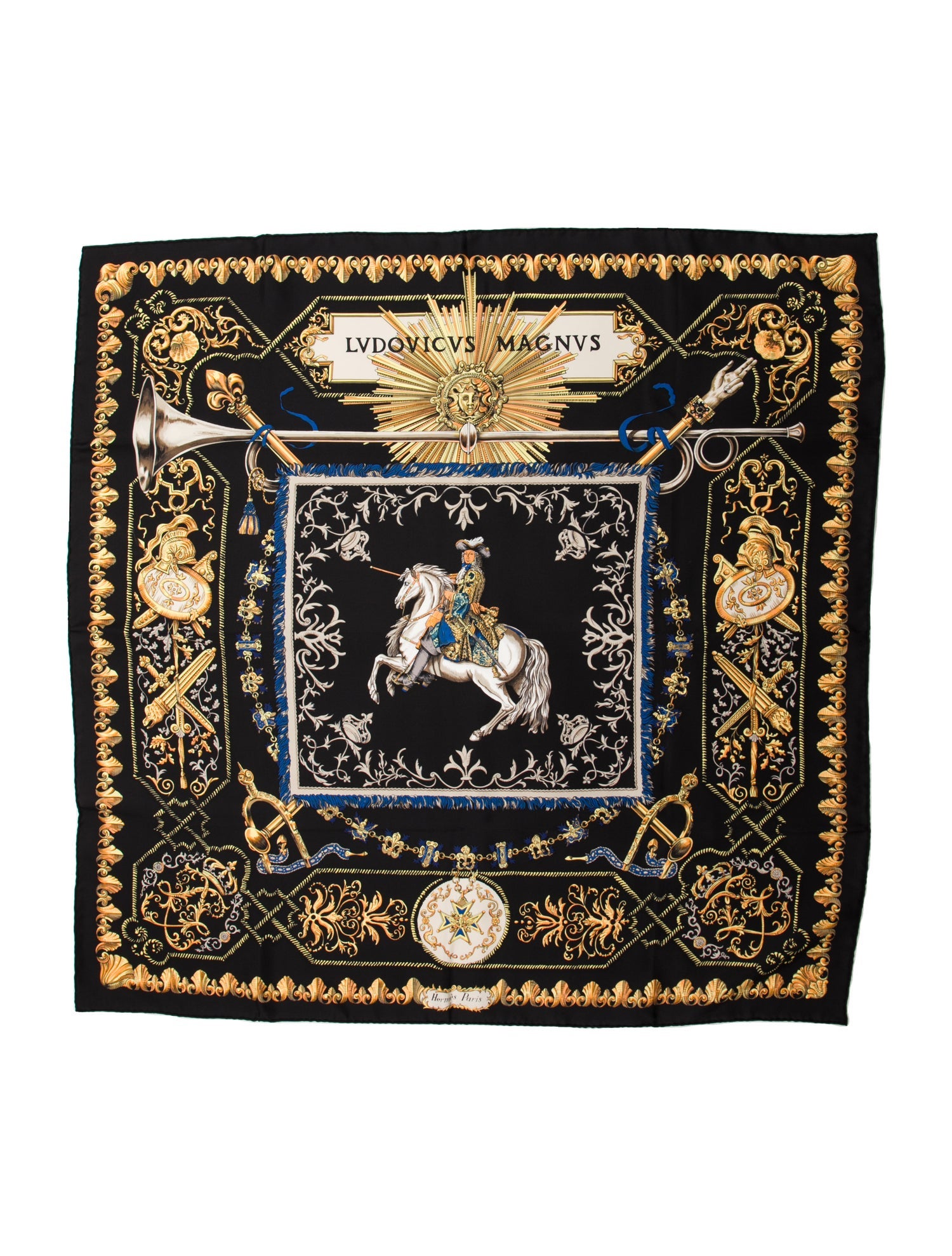 Hermès Ludovicus Magnus Silk Scarf