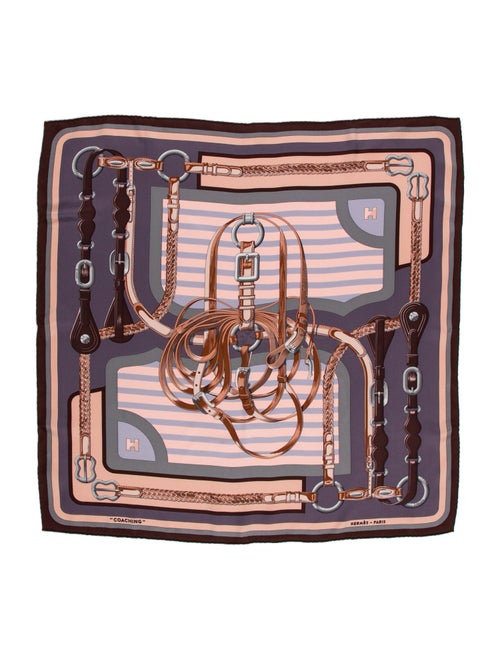 Hermès Coaching Silk Scarf