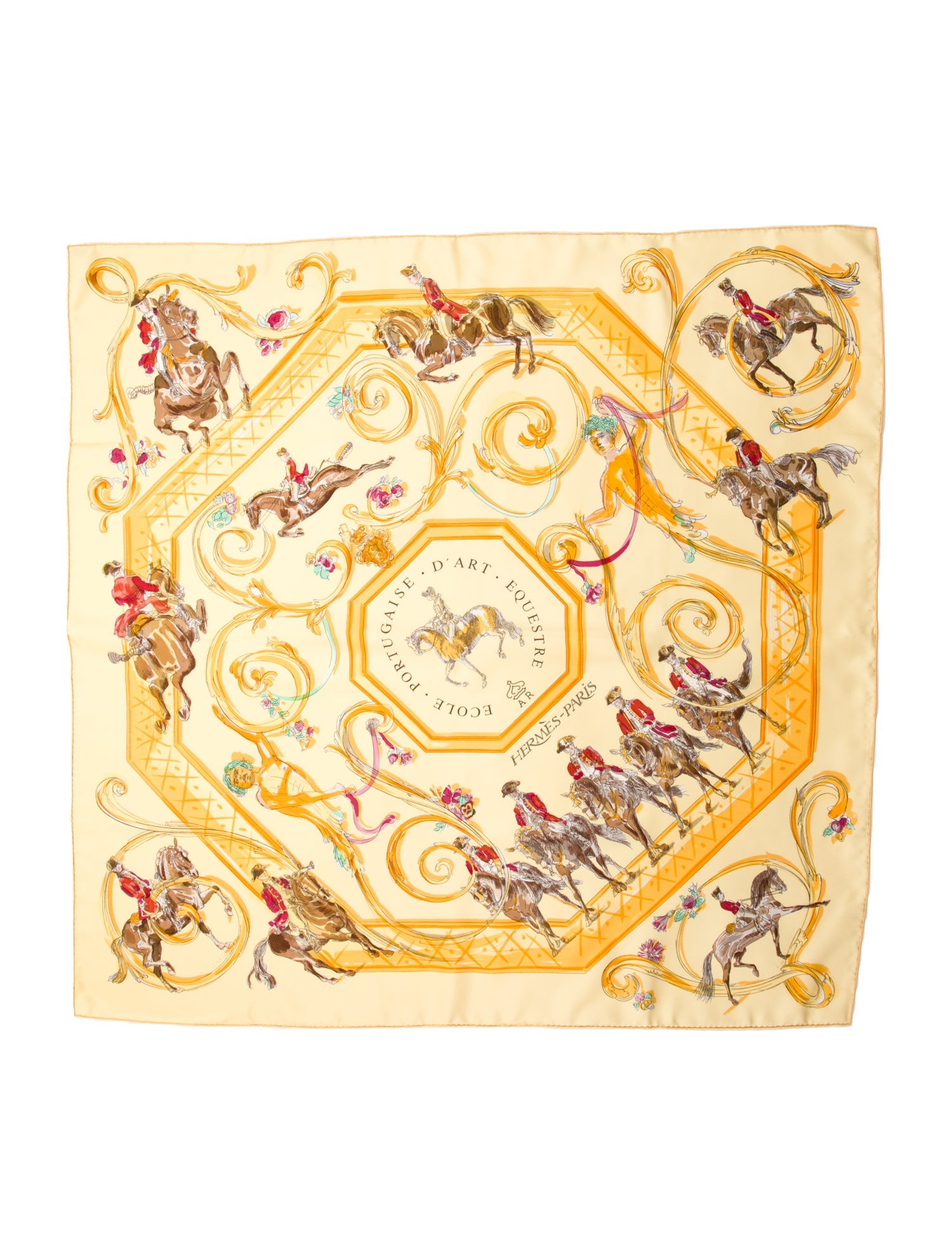 Hermès Ecole Portugaise d'Art Equestre Silk Scarf w/ Tags