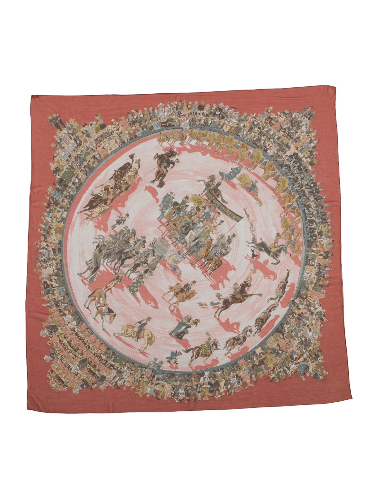 Hermès Cirque Molier Mousseline Silk Shawl