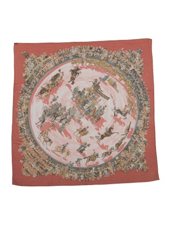 Hermès Cirque Molier Mousseline Silk Shawl