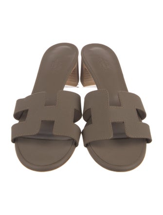 Hermès Oasis Leather Slides