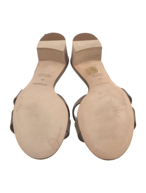 Hermès Oasis Leather Slides