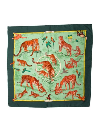 Hermès Tendresse Féline Silk Scarf