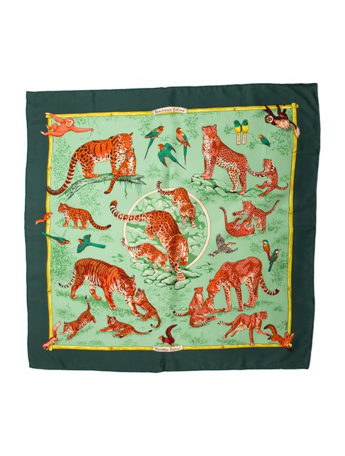 Hermès Tendresse Féline Silk Scarf