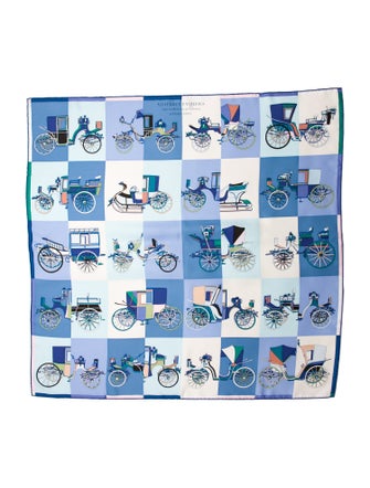 Hermès Voitures Exquises Silk Scarf