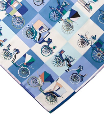 Hermès Voitures Exquises Silk Scarf