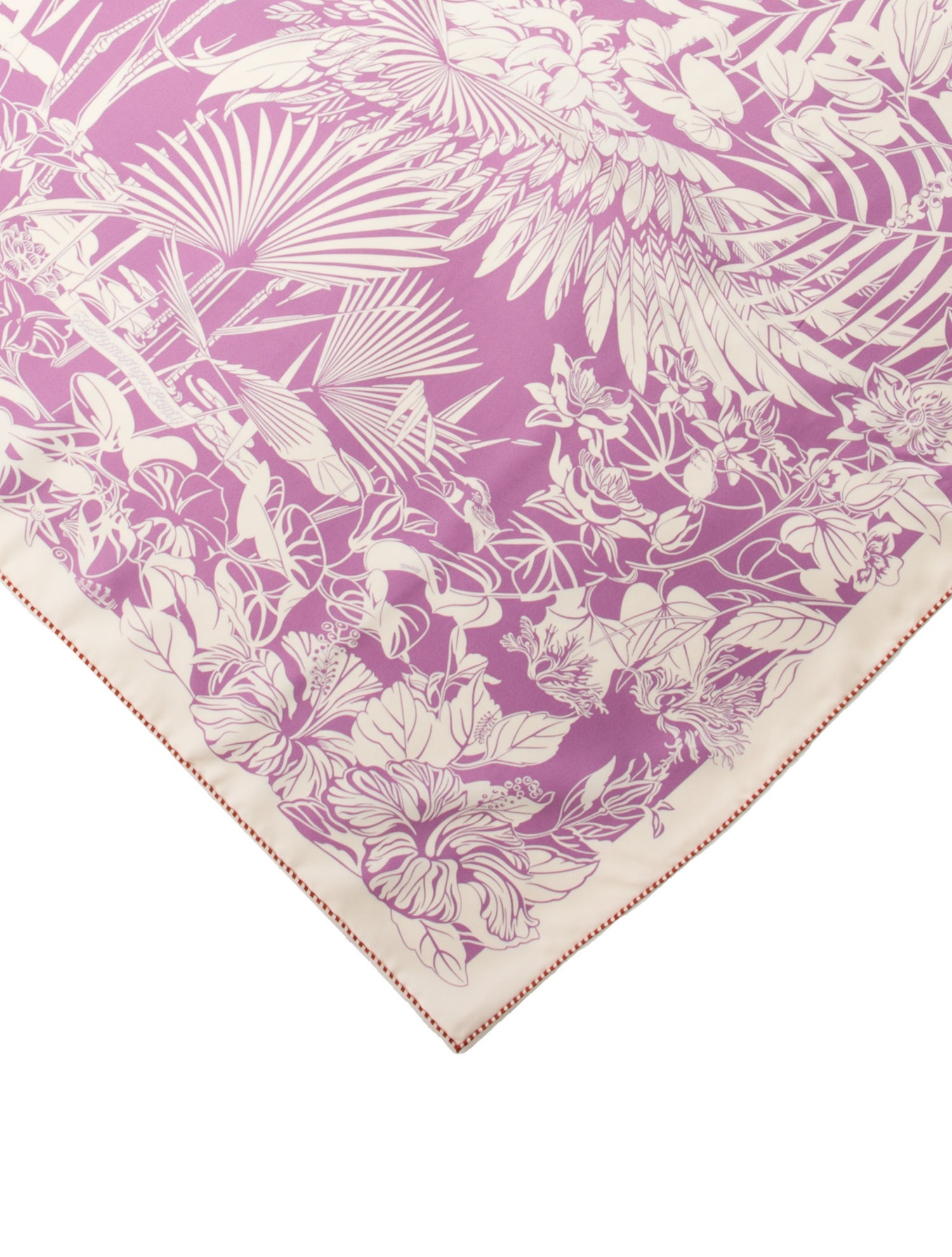 Hermès Flamingo Party Double Face Silk Scarf w/ Tags